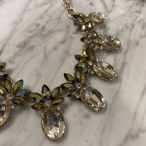 Costume necklace with pineapple gems